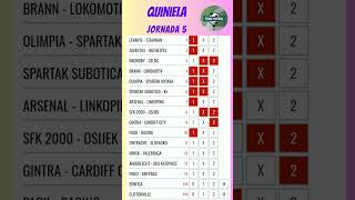 Quiniela jornada 5 Temporada 2324 Todo Fútbol 80 [upl. by Eppilihp762]