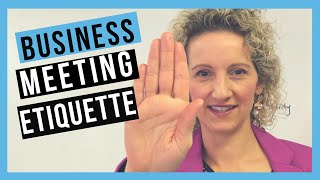 Business Meeting Etiquette TO FAST TRACK YOUR CAREER [upl. by Lerud]