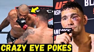 Chris Weidman Throwing Eye Pokes at Bruno Silva Footage [upl. by Aleda]