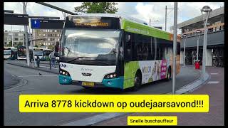 kickdown VDL Citea LLE120 voith kickdown arriva 8778 [upl. by Meehsar]