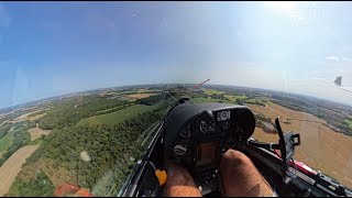 LS8 Final glide into Lasham [upl. by Adamsen]