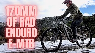 Fezzari Timp Peak emtb 170mm travel enduro ebike  tested and reviewed [upl. by Einatsed]