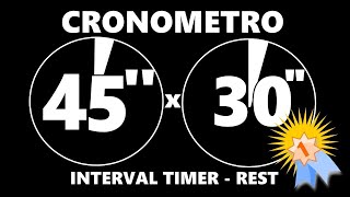 cronometro 45 segundos 30 descanso [upl. by Aesoh642]