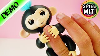 Fingerlings Monkey  Ist das ein echtes Äffchen Geräusche Schlafen Festhalten  Tolle Funktionen [upl. by Duky]