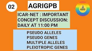 ICAR NET  Important Concept Discussion  Pseudoalleles  Pseudogenes  Pleiotropism icarnet2024 [upl. by Ailev138]