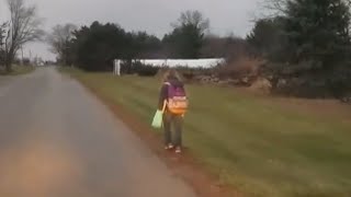 Dad makes daughter walk as punishment for bullying [upl. by Aydan]