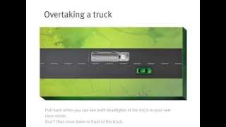 Heavy Vehicles  When is it safe to overtake a truck [upl. by Benn]