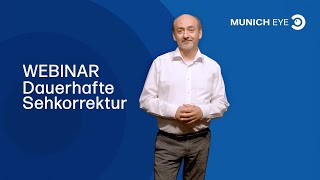 WEBINAR Dauerhafte Sehkorrektur Teaser  Profhc Drmed AmirMobarez Parasta  MUNICH EYE [upl. by Dyche]