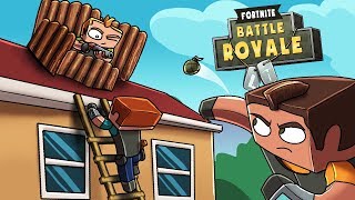 Minecraft Fortnite  HOUSE FORTRESS INVADED Fortnite Battle Royale [upl. by Aihsital]