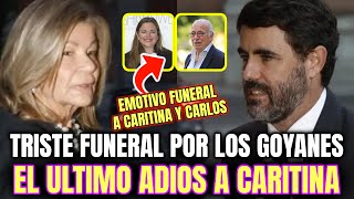 ⚫CARI LAPIQUE y su hija Carla ROTAS de DOLOR despiden a CARLOS y a CARITINA en una GRAN MISA FUNERAL [upl. by Anattar]