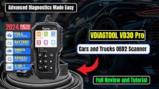 VDIAGTOOL VD30 Pro Review Advanced Diagnostics Made Easy [upl. by Cargian]