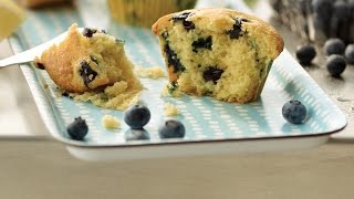 Fresh Blueberry Lemon Muffins  2012 Milk Calendar Recipe [upl. by Winna]