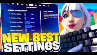 THE BEST FORTNITE SETTINGS FOR KEYBOARD AND MOUSE 2024 [upl. by Elitnahc706]