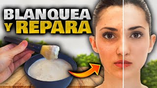 Úsalo para ACLARAR y BLANQUEAR la PIEL o Cara EN MINUTOS  Crema y Mascarilla Casera para Blanquear [upl. by Puett984]