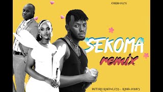 SEKOMA remix  Chriss Eazy ft Butera Knowless King James Lyrics Video [upl. by Mohun]