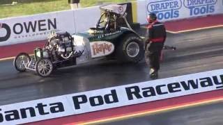 Santa Pod The Euro Finals 2016 Fuel Altereds The Final Race [upl. by Aizahs]