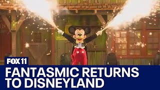 Disneylands Fantasmic show to return this weekend [upl. by Rosmunda]