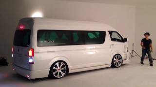 Ⅳ型ハイエース ワイドフルバンパーLEGANCEデモカーを撮影～② The Moving image shooting LEGANCE Hiace [upl. by Nodyroc410]