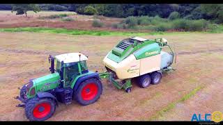 FENDT 718  krone comprima 210v Enrubannage I ETA ROSEC [upl. by Alra]