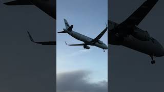 Finnair flight aborts landing at Manchester Airport amid StormPia manchestereveningnews weather [upl. by Eras]