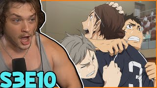 KARASUNO WINS  Haikyu Season 3 Episode 10 Reaction [upl. by Fredric]