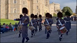 Changing the Guard at Windsor Castle  Marching [upl. by Emory649]