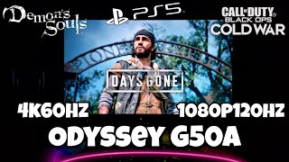 Samsung Odyssey G50A 27quot 1440p IPS First Impressions PS5 4k60hz1080p120hz [upl. by Dasie]