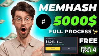 🎁Earn free 5000 Memhash new free telegram mining app🚀  Memhash mining unlimited energy hack trick😍 [upl. by Perretta]