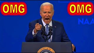 Joe Biden was a TOTAL Disaster Today at NAACP Convention Event [upl. by Arimas]