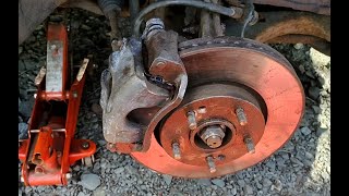 KIA Front brake service part 2  2012 Ceed SW [upl. by Selfridge890]