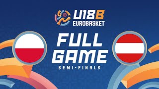 SemiFinals  Poland v Austria  Full Basketball Game  FIBA U18 EuroBasket 2024 Division B [upl. by Latoyia]