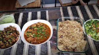 Lunch for guests  Dawat recipes [upl. by Orecic]