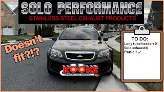 Caprice PPV Kooks long tubes Solo race exhaust install [upl. by Berghoff]