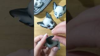 Продырявила ушки Адской гончей Луны helluva boss hellhound Loona fox wolf bjd doll furry [upl. by Htenay131]