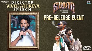 Director Vivek Athreya speech at SWAG🤘PreRelease Event  Sree Vishnu  TG Vishwa Prasad  PMF [upl. by Feetal]