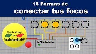 15 diagramas de cómo conectar tus focos  El Aula Virtual de makórdoba [upl. by Eelarol]