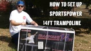 How to Set Up Sportspower 14 ft Trampoline  Best Step by Step Guide [upl. by Enila702]