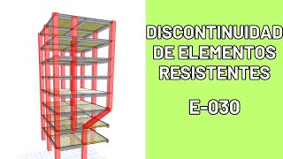 Discontinuidad de los elementos resistentes  E030 [upl. by Renita]