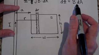 Calculating the Magnetic Flux for a NonUniform Magnetic Field [upl. by Orlanta]