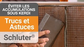 Truc comment éviter des accumulations de cimentcolle entre les membranes KERDI [upl. by Duffy]