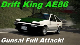 Drift King AE86 on Gunsai  Assetto Corsa [upl. by Landers]