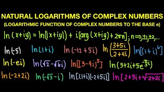 Natural Logarithms of Complex Numbers Live Stream [upl. by Alios391]