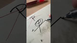 How to sign the letter P❤️ [upl. by Korff]