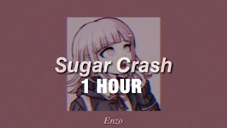 1 HOUR ElyOtto  SugarCrash  slowed  reverbed [upl. by Eirhtug]