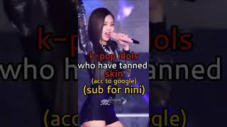 kpop idols who have tanned skin pop song blackpink kpopsinger goviral kpopstar [upl. by Okim479]