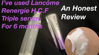 My unfiltered thoughts on Lancôme Renergie triple HCF serum after using for 6 months [upl. by Hajidak]