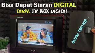 Cara Dapat Siaran TV Digital  Tanpa Menggunakan TV Box Digital DVB T2 [upl. by Bibi]