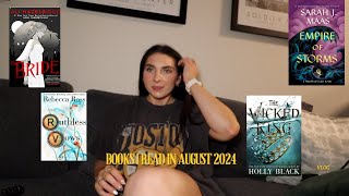 Books I read in August 2024 [upl. by Aerua899]