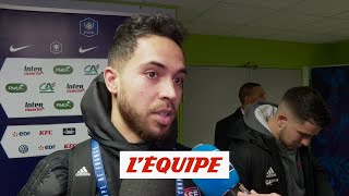 Foot  CDF  Les réactions des joueurs dAndrézieux après la rencontre [upl. by Efeek]