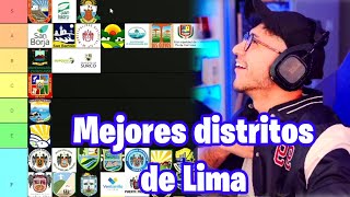 Andy realiza TIERLIST de distritos de Lima [upl. by Herc]